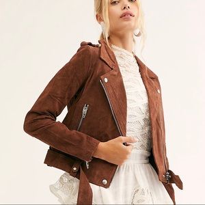 Suede Moto Jacket Blank NYC